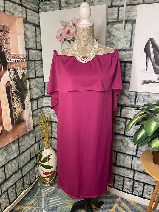 NEW Grace Karin Purple Dress Women sz 2XL