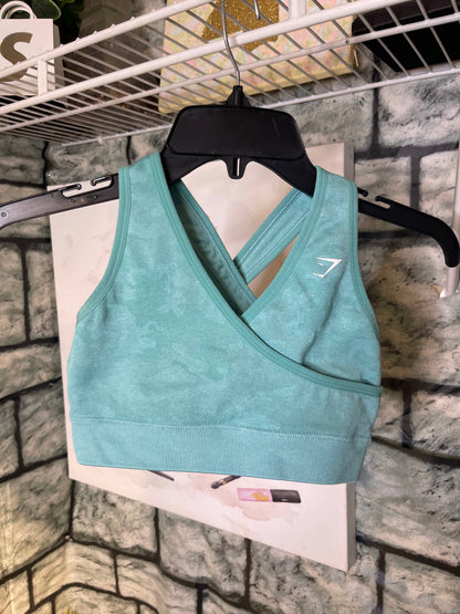 Gym Shark Blue Sports Bra Women sz XS