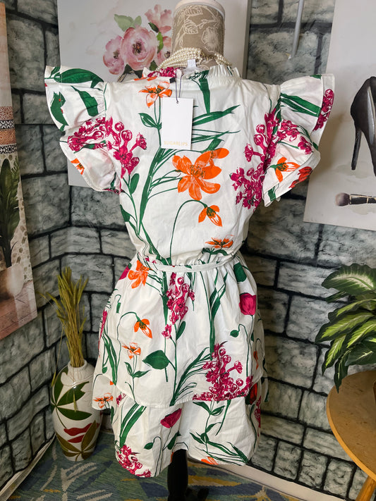 NEW Sugarlips Floral Dress Women sz Medium