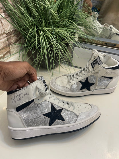 Vintage Havana White Rhinesstone Women sz 8.5