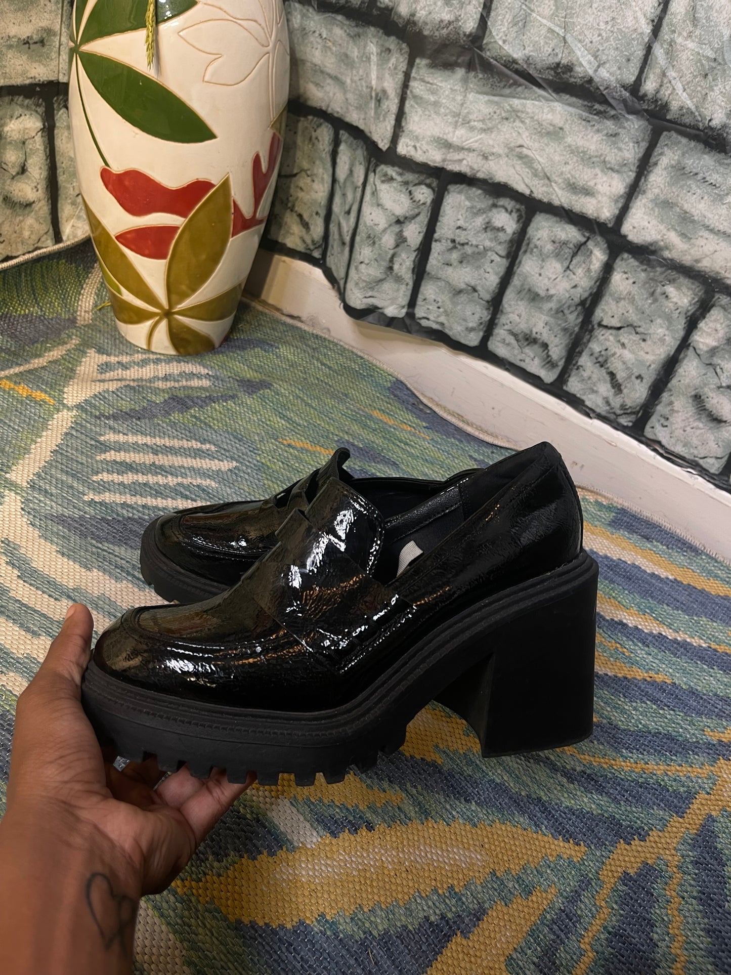 A New Day Black Heels Women sz 9.5