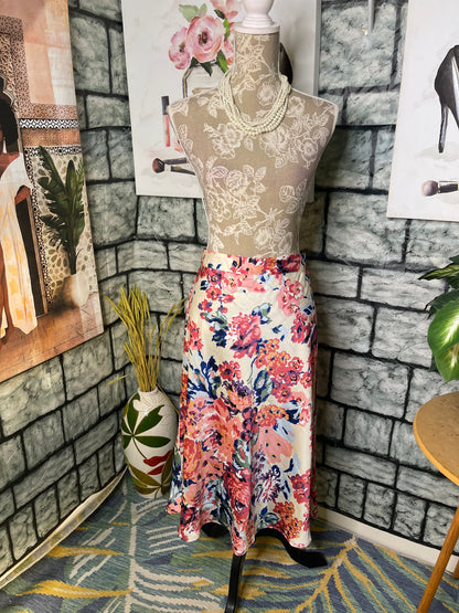 New Direction floral Skirt Women sz Medium