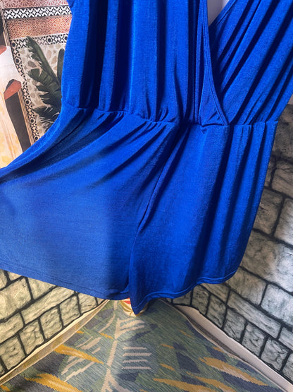 Shein Blue Romper Women sz 2XL