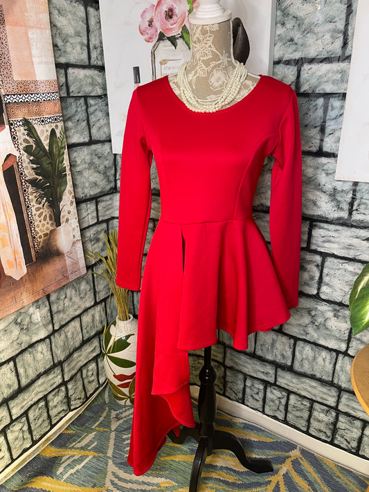 Sexy Diva Red Blouse Women sz Small