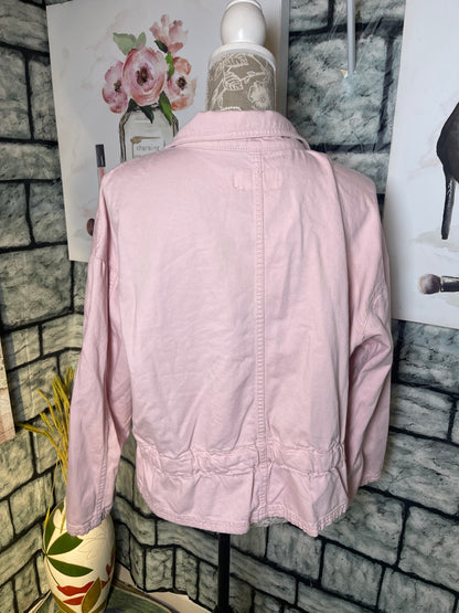 Time & Tru Pink Jacket Women sz Large