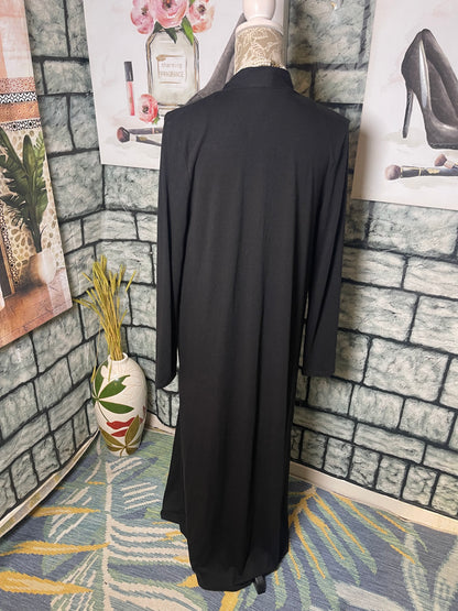 Zenana Black Cover Duster Women sz Small