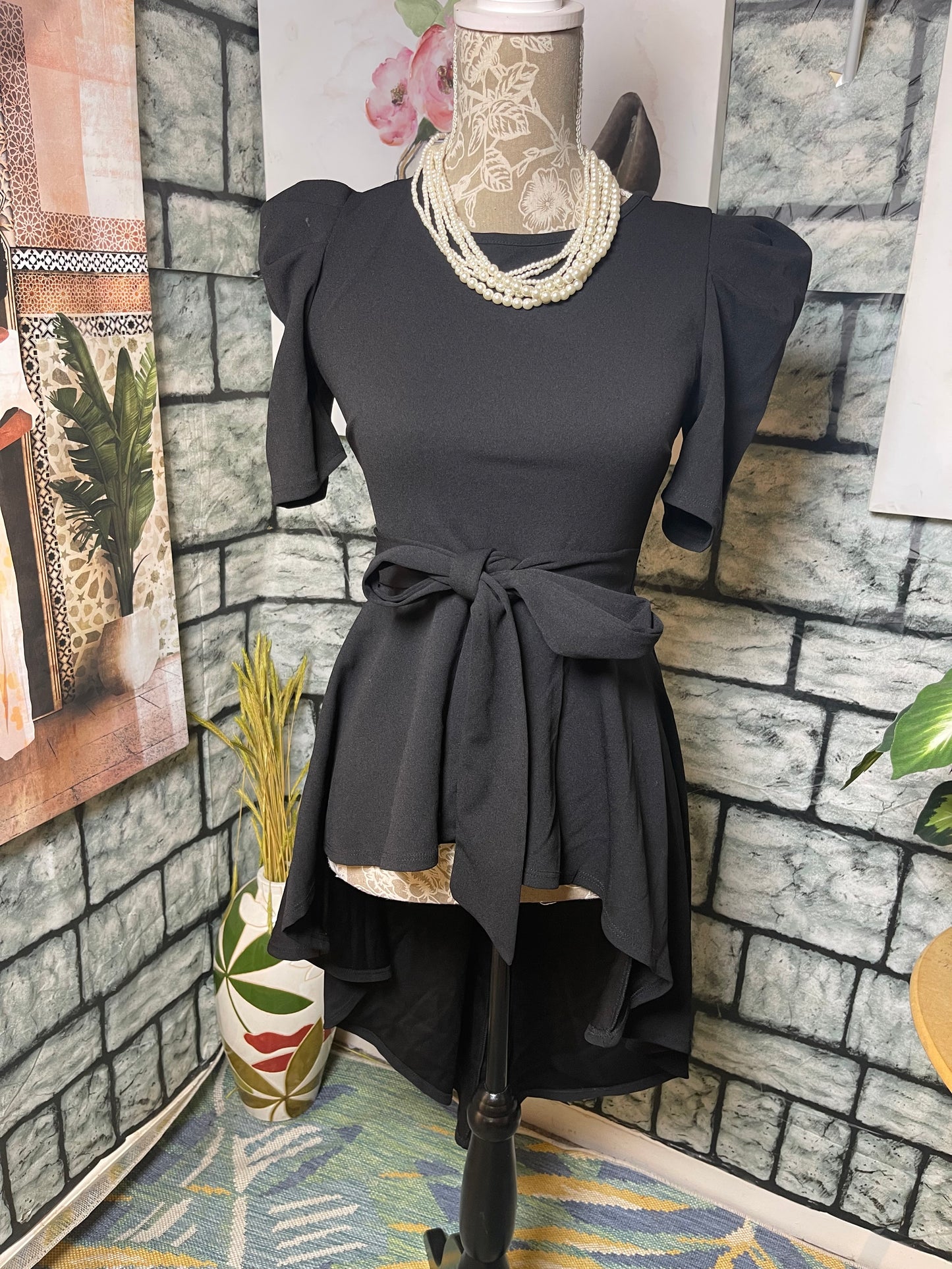 NEW Chocolate Black Blouse Women sz Small