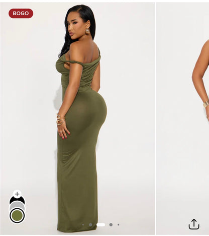 NEW Fashion Nova Green Dress Women sz Medium