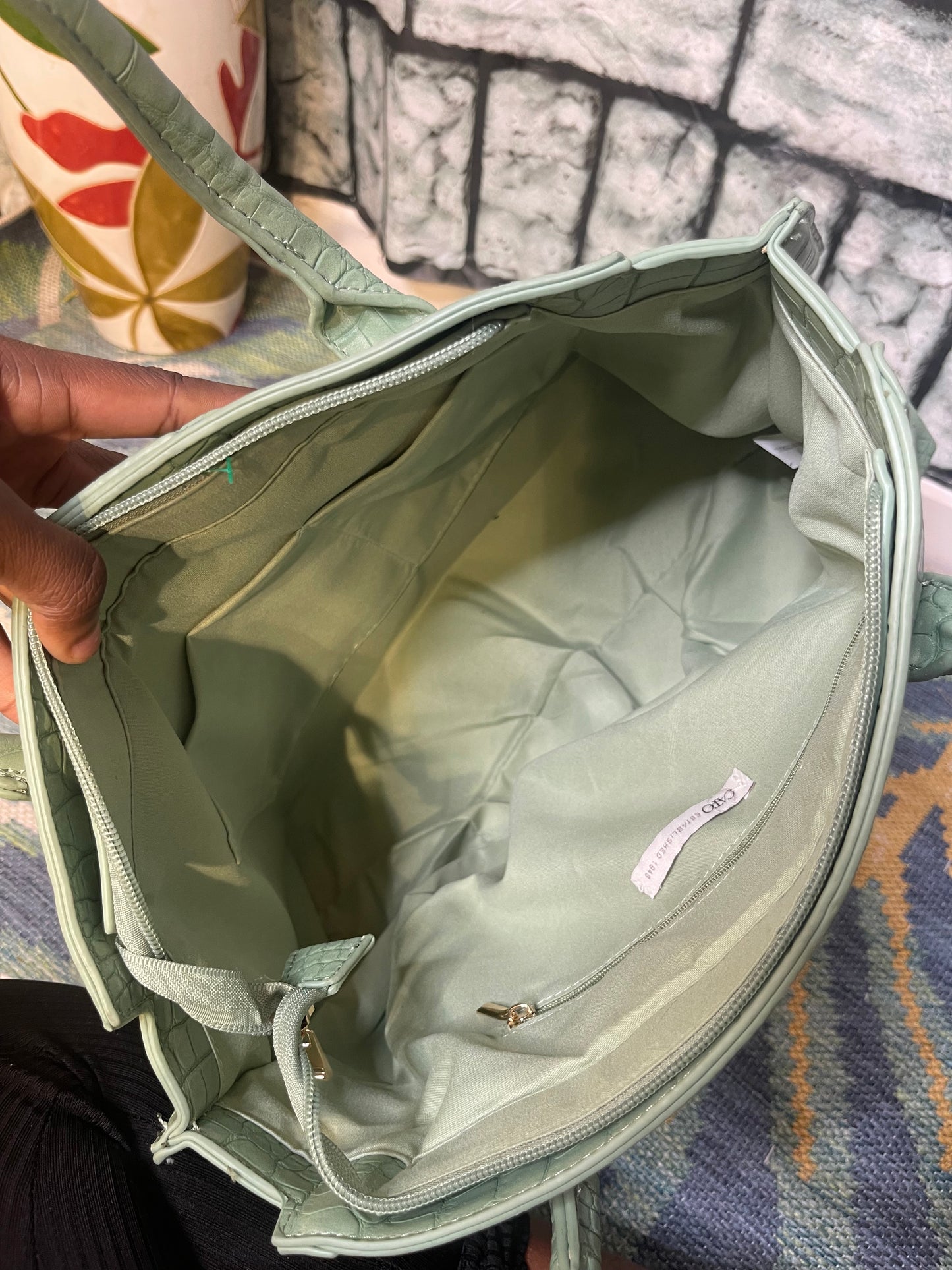 NEW Green Large Handbag