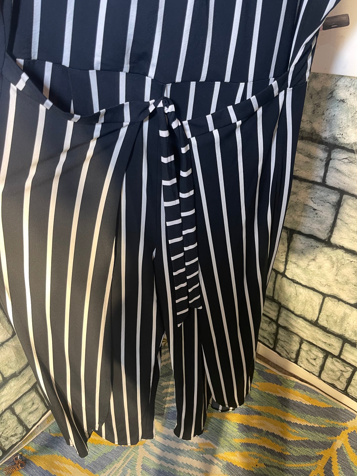 NEW Est 1946 Black White Jumpsuit Women sz 22.24