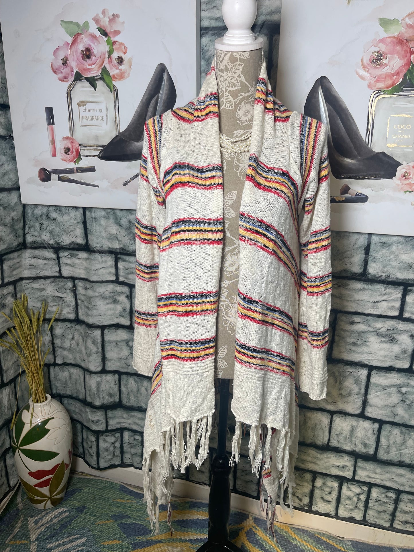 RXB Beige Cardigan Women sz Small