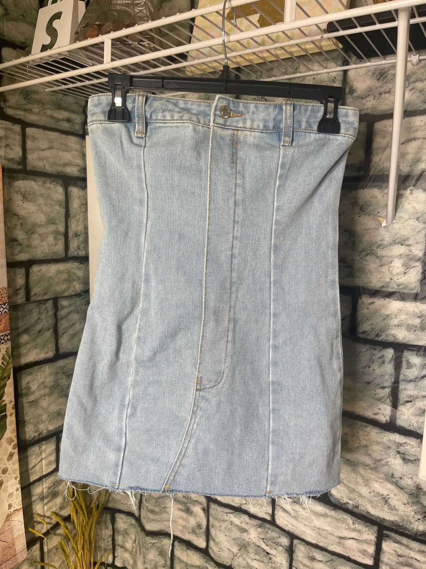 NEW Pretty Little Thing Blue Denim Dress Women sz 2