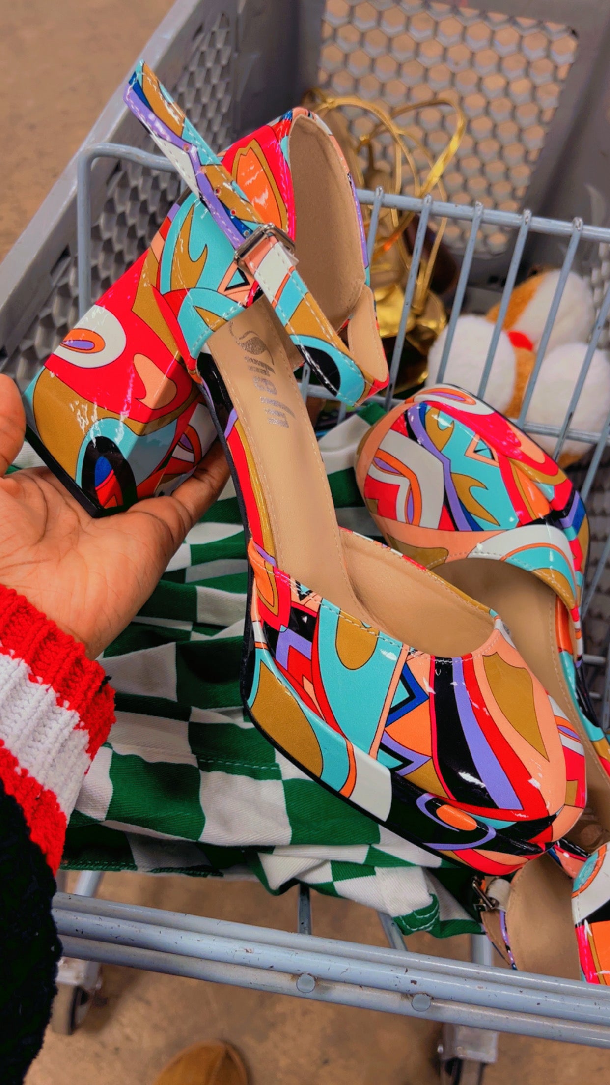 NEW SHEIN colorful heels women sz 11