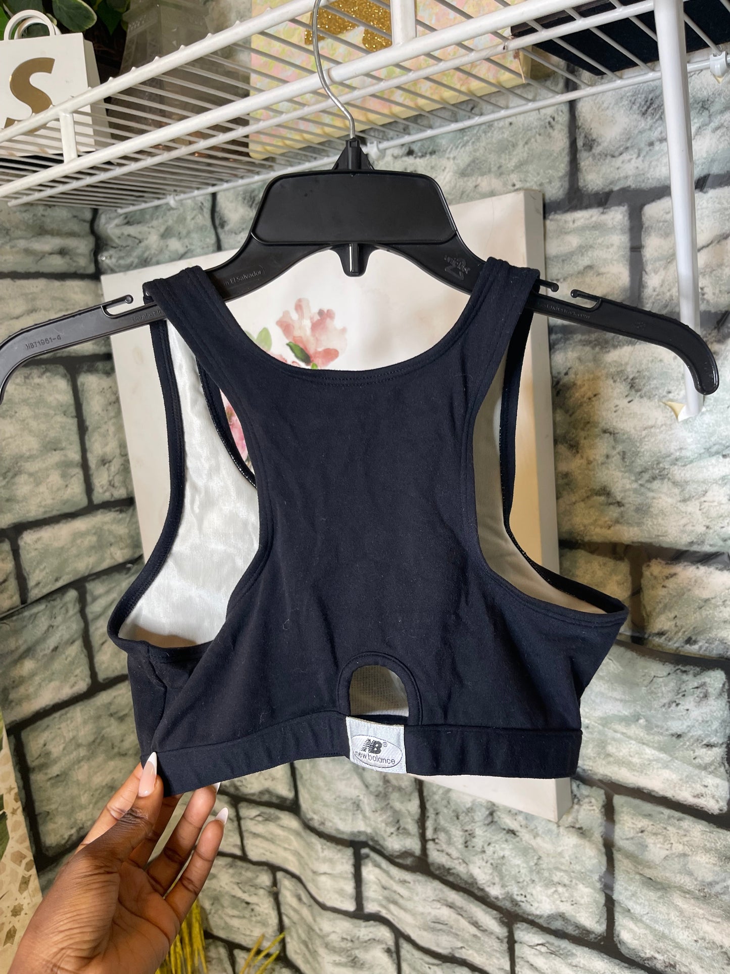 New Balance Black Sports Bra Women sz Small