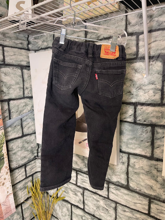 Levis Black Jeans Boys sz 3T