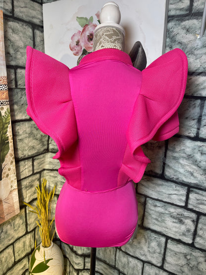 Banjul Pink Blouse Women sz Small