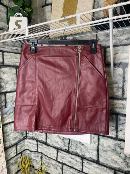 Express Burgundy Skirt Women sz 4