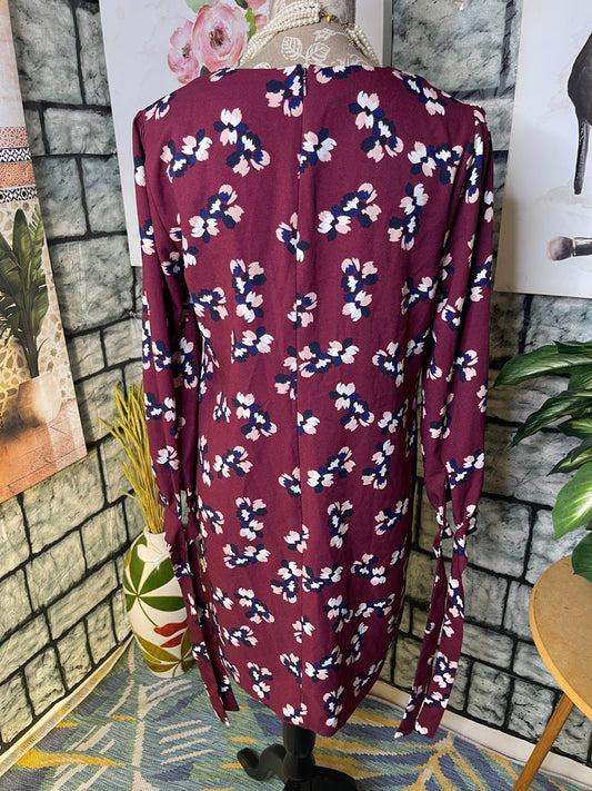 Banana Republic Burgundy Dress Women sz 8
