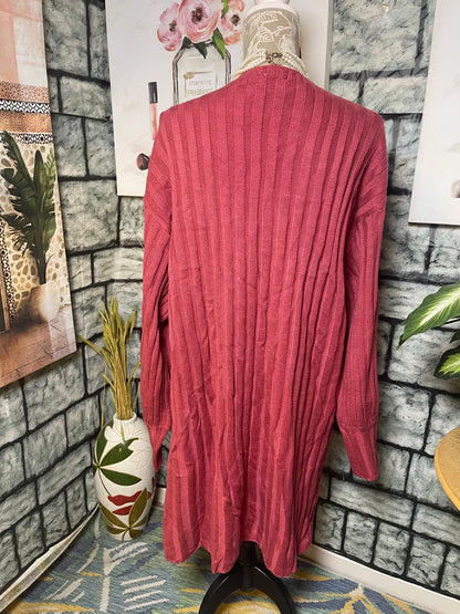 Blue Buttercup Burgundy Cardigan Women sz Large