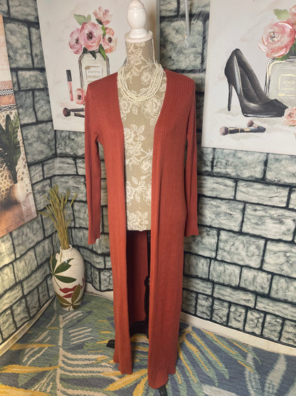 Lulus Orange Cardigan Women sz Medium