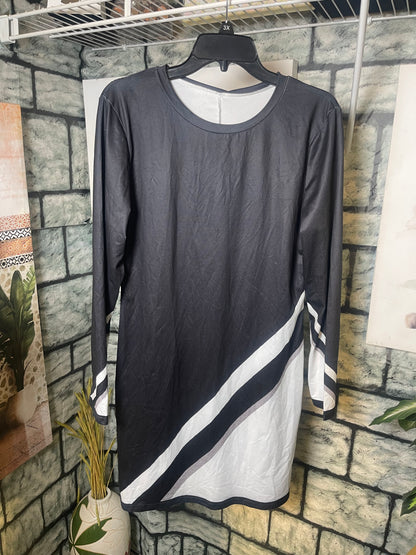 Black White Dress Women sz Large