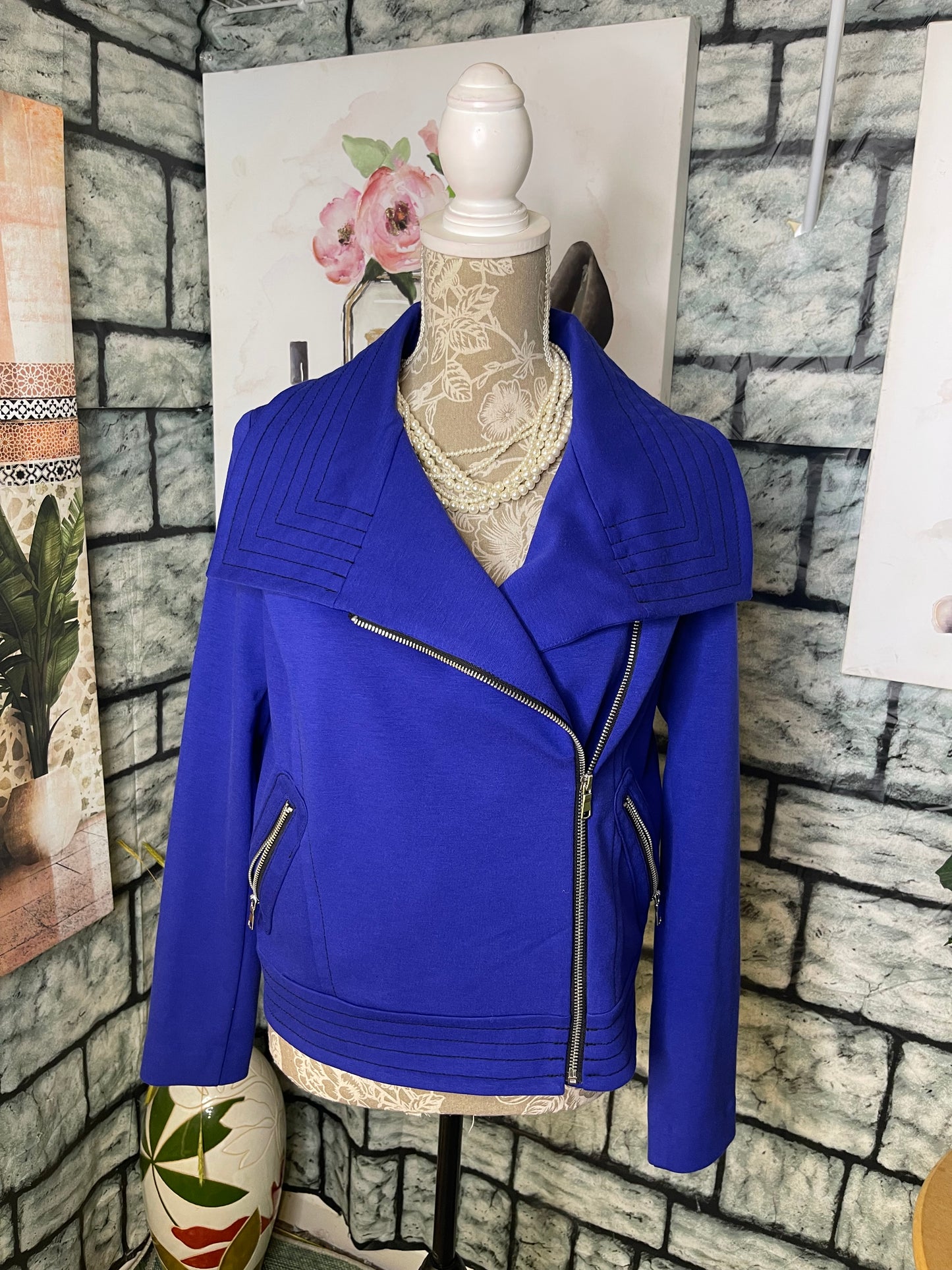 NEW Worthington Blue Jacket Women sz Medium