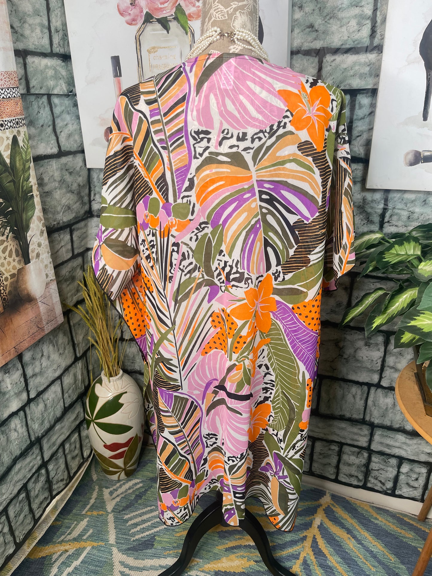 It's Colorful Duster Cover Women sz One Size (best fits up to Large)