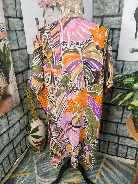 It's Colorful Duster Cover Women sz One Size (best fits up to Large)
