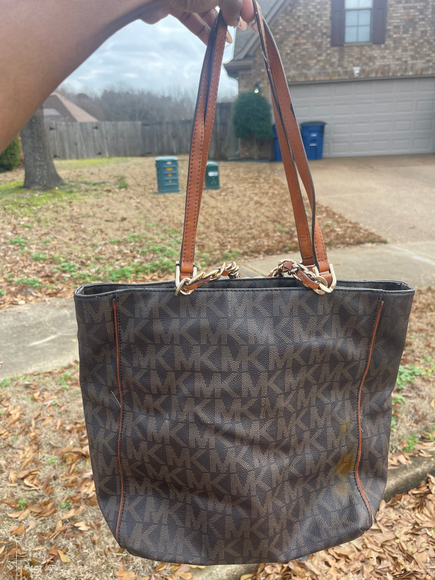 Michael Kors Brown Chain Handbag