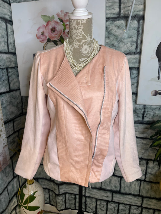 NEW H By Halston Pink Jacket Women sz 10