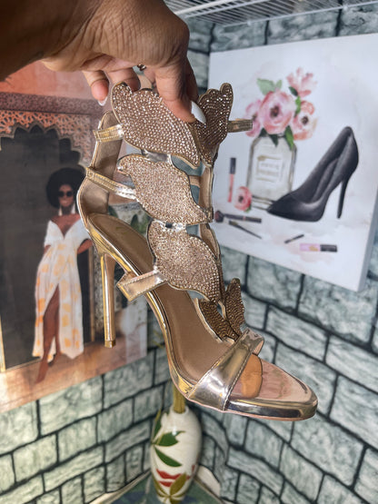 Olivia Faguson Rose Gold Heels Women sz 9