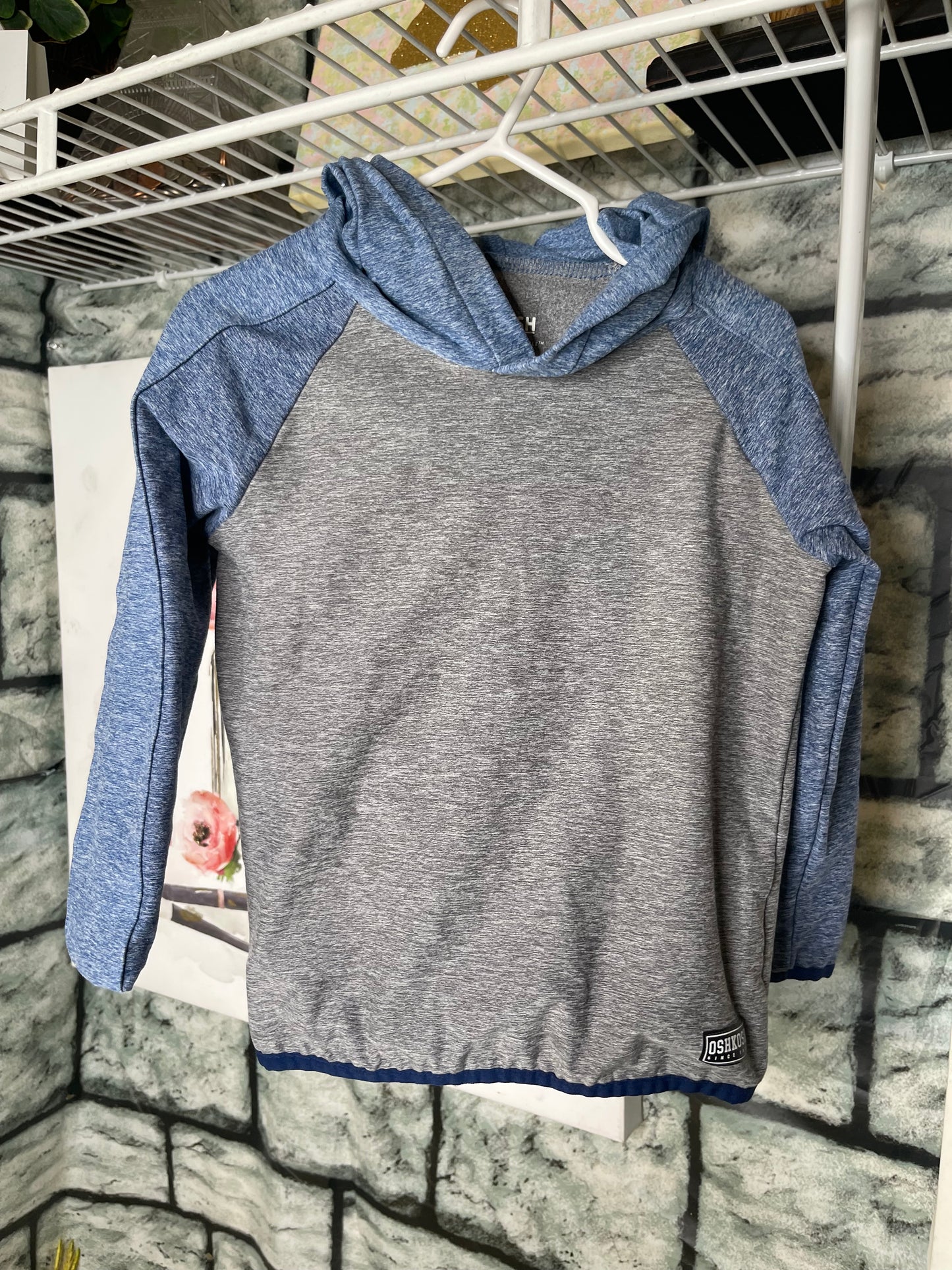 Oshkosh Gray Blue Pullover Boys sz 3T