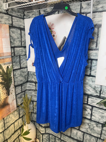 Shein Blue Romper Women sz 2XL