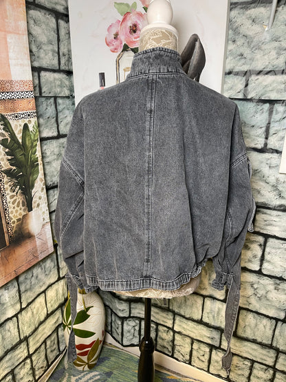 Fashion Nova Gray Jacket Women sz Small