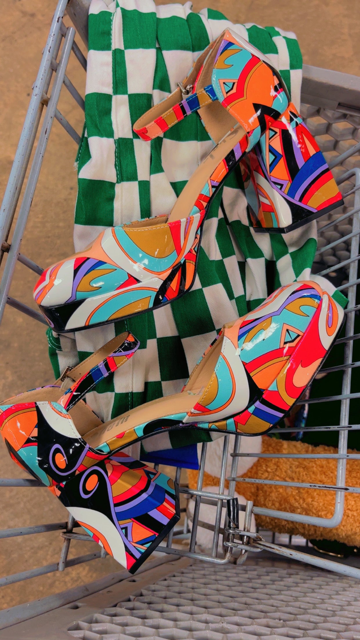 NEW SHEIN colorful heels women sz 11