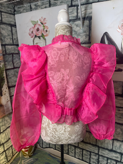 NEW Joy & Ash Pink Blouse Women sz Medium