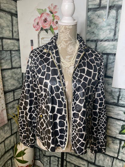 Liz Claiborne Gray Black Jacket Women sz XS