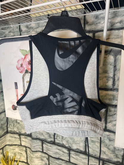 Nike Gray Crop Tank Women sz Small