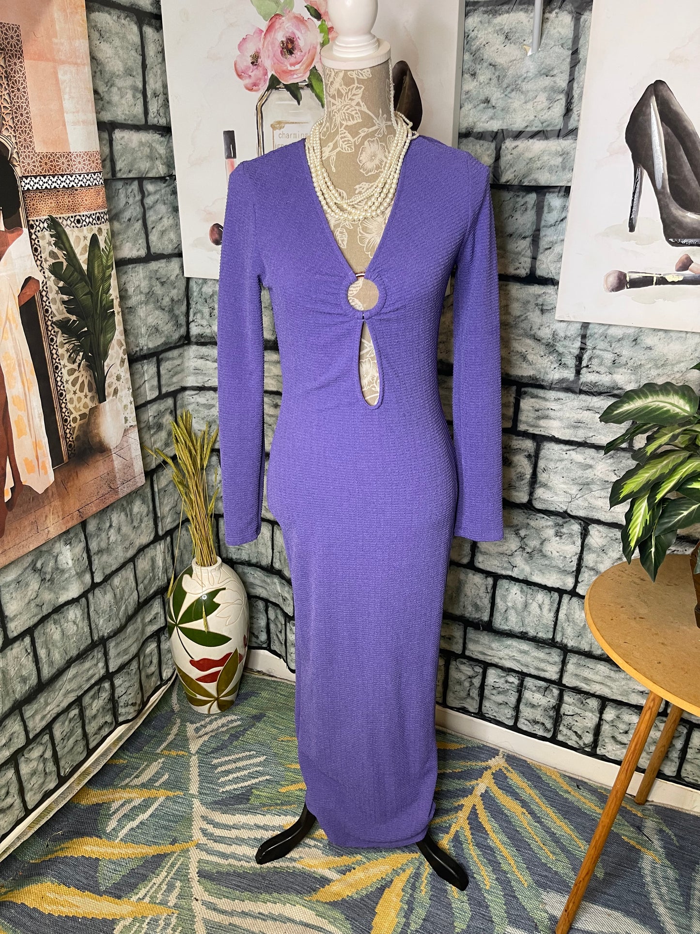 NEW Fashion Nova Purple Dress Women sz Medium