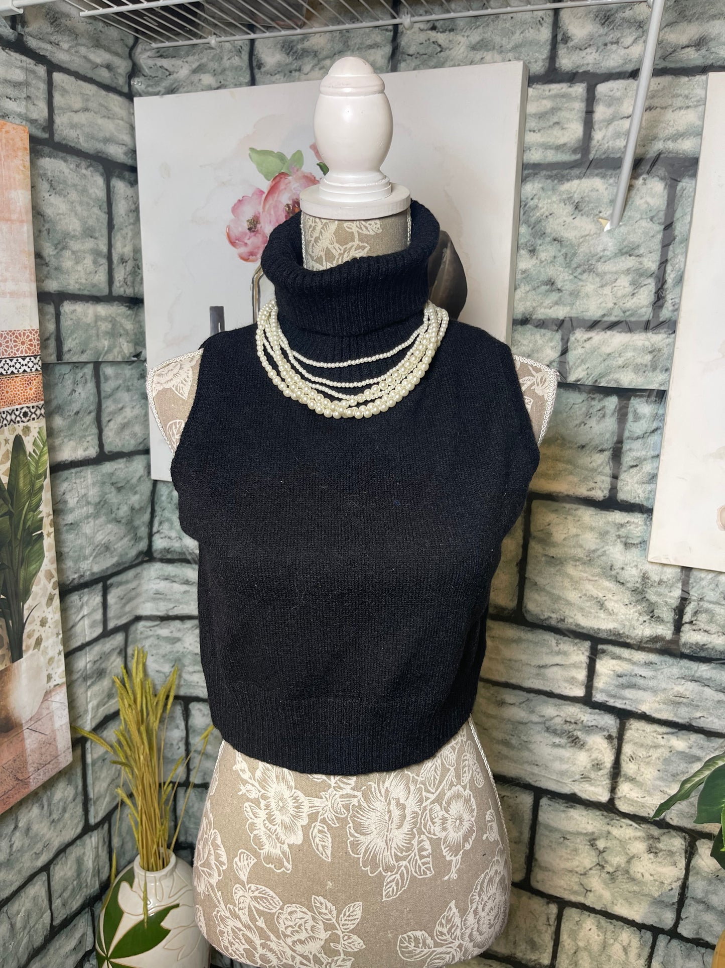 NEW PaperMoon Black Sweater Women sz Small