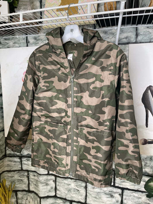 Carter's Green Camo Jacket Boys sz 8