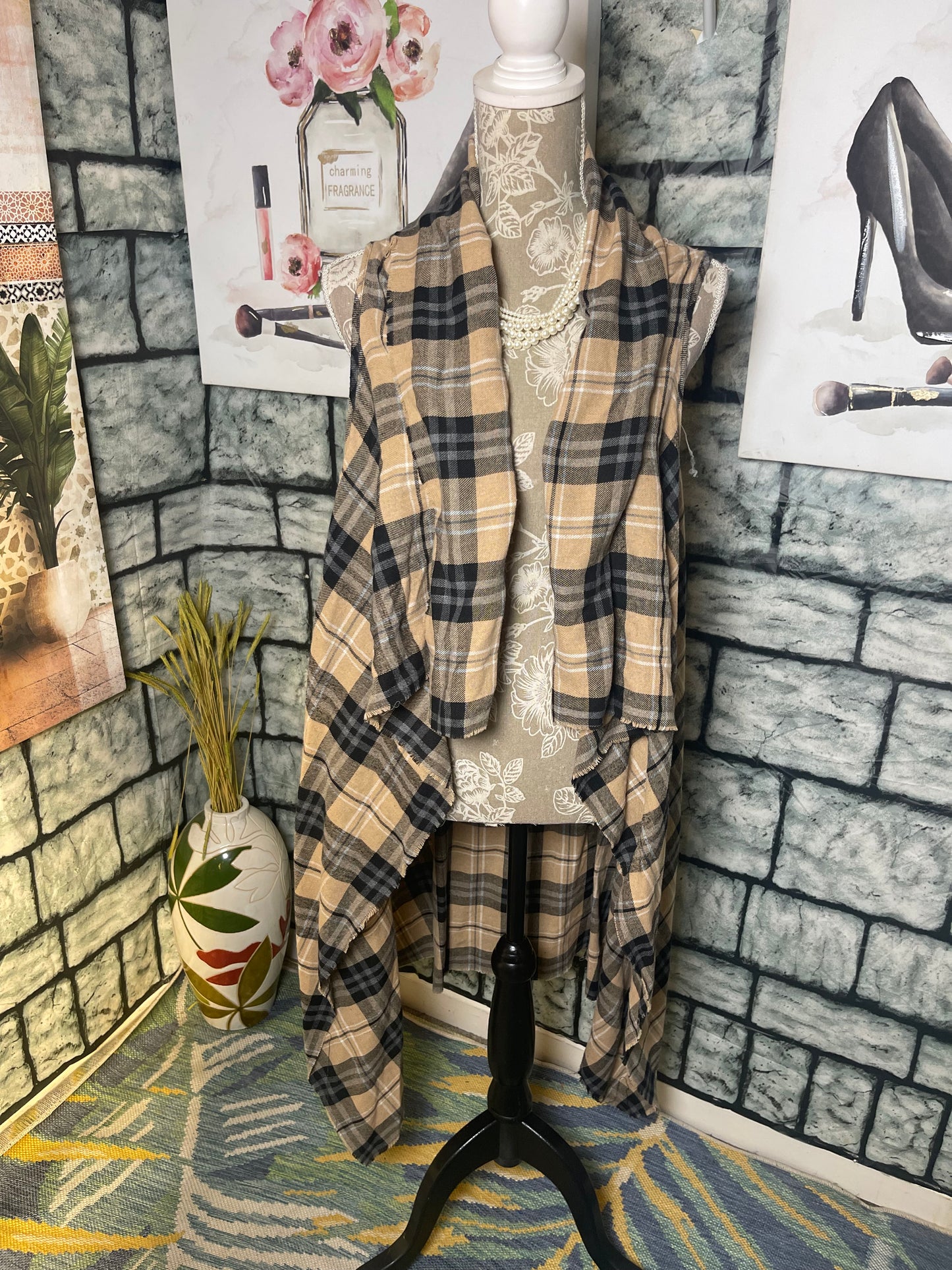 Brown Black Cover Women sz Medium