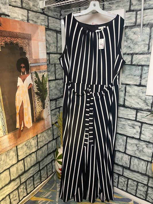 NEW Est 1946 Black White Jumpsuit Women sz 22.24