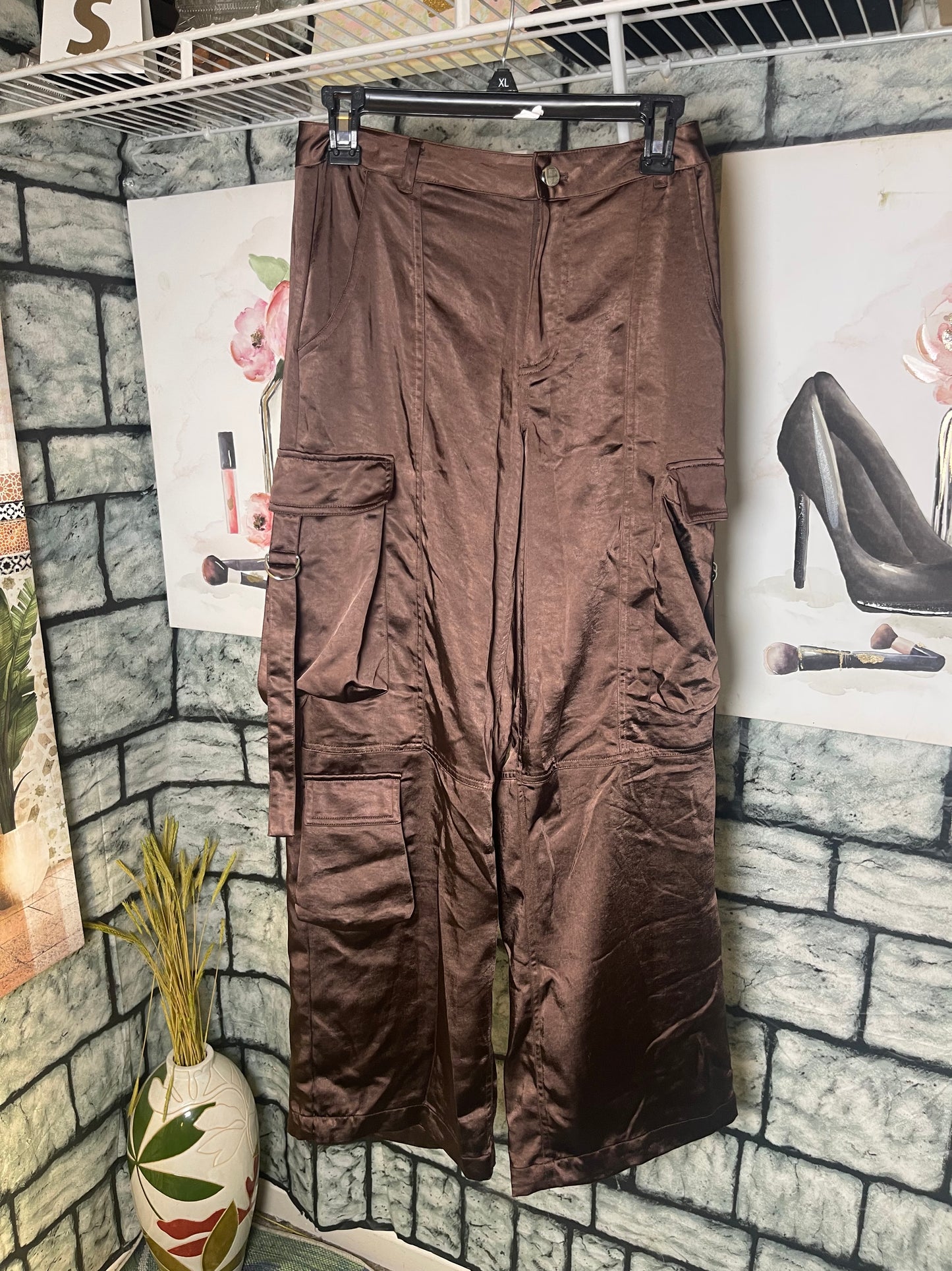 GB Brown Cargo Pants Women sz Small