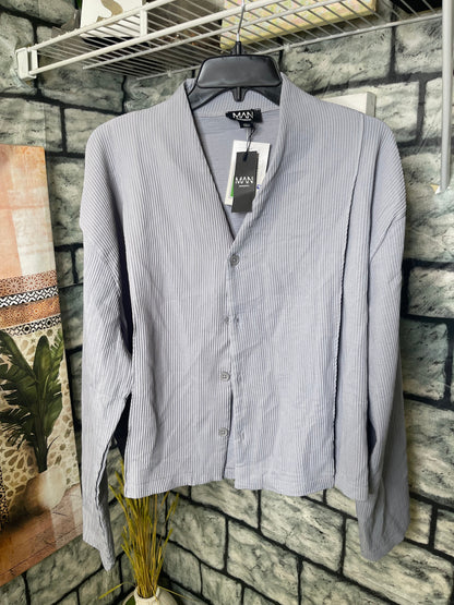 NEW BoohooMan Gray Top Men sz Small