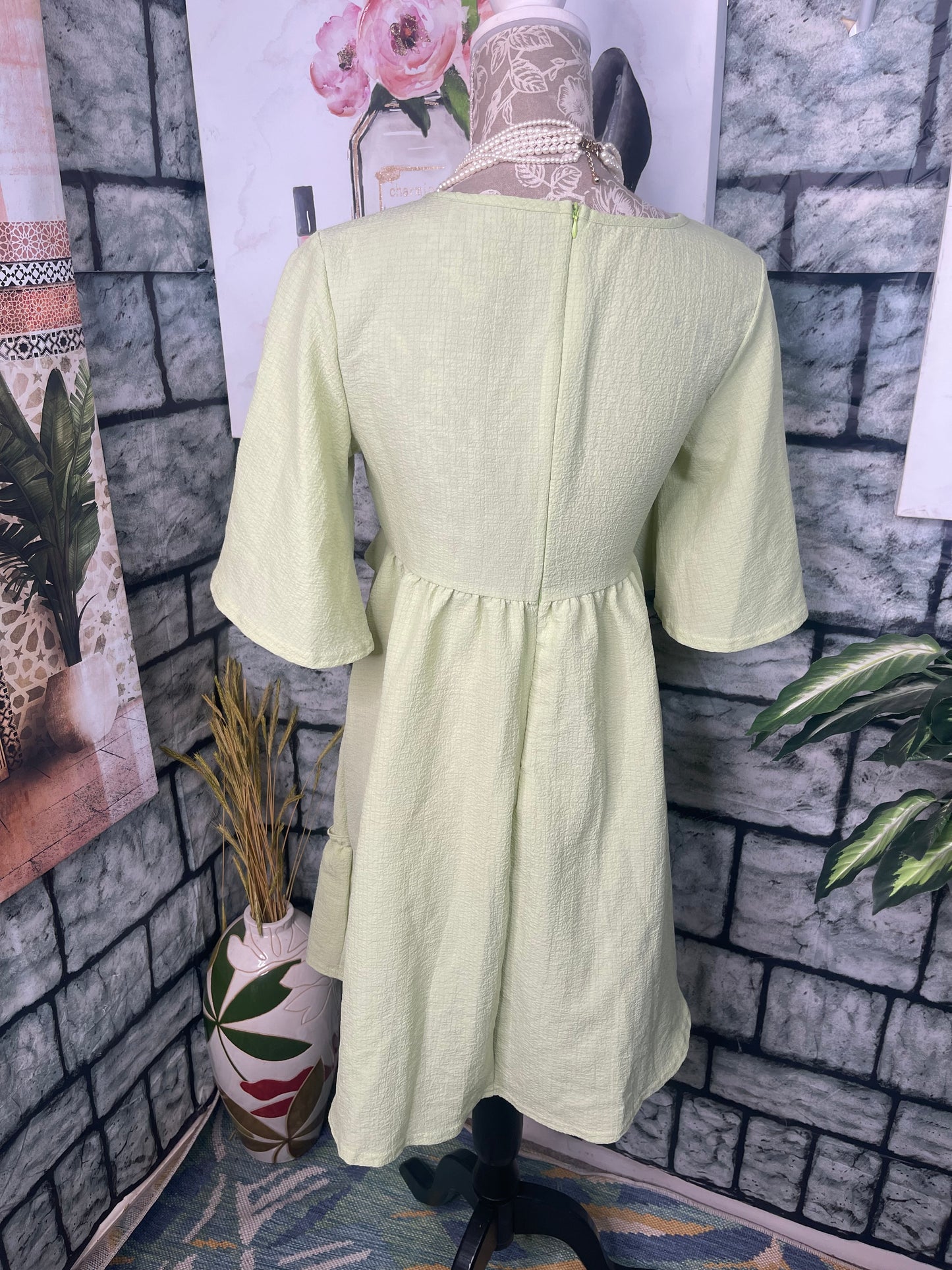 Shein Green Dress Women sz Small