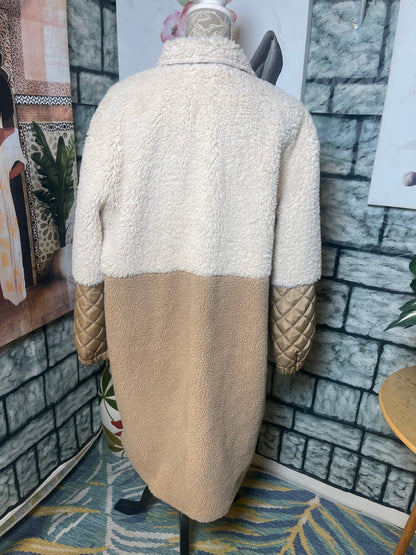Cooper Key Tan Coat Women sz Medium