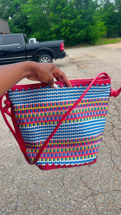 Red Print Handbag