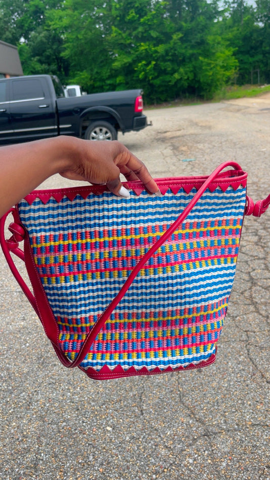 Red Print Handbag