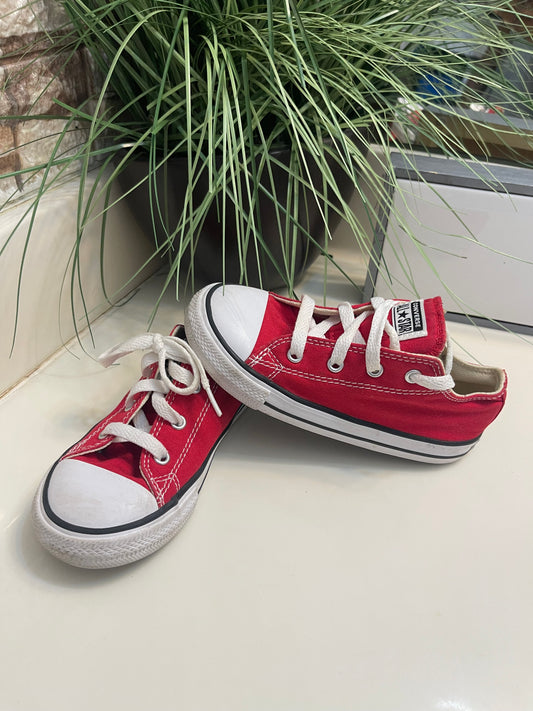 Converse Red Boys Girls sz 10